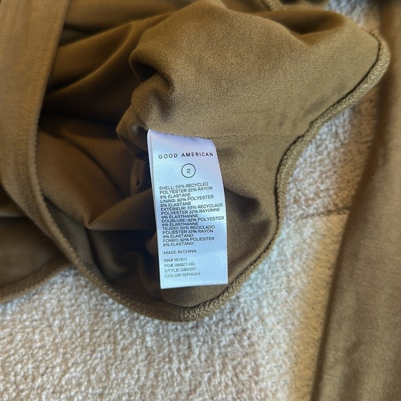 Good American u ring long sleeve brown body suit size 2 - Picture 6 of 6